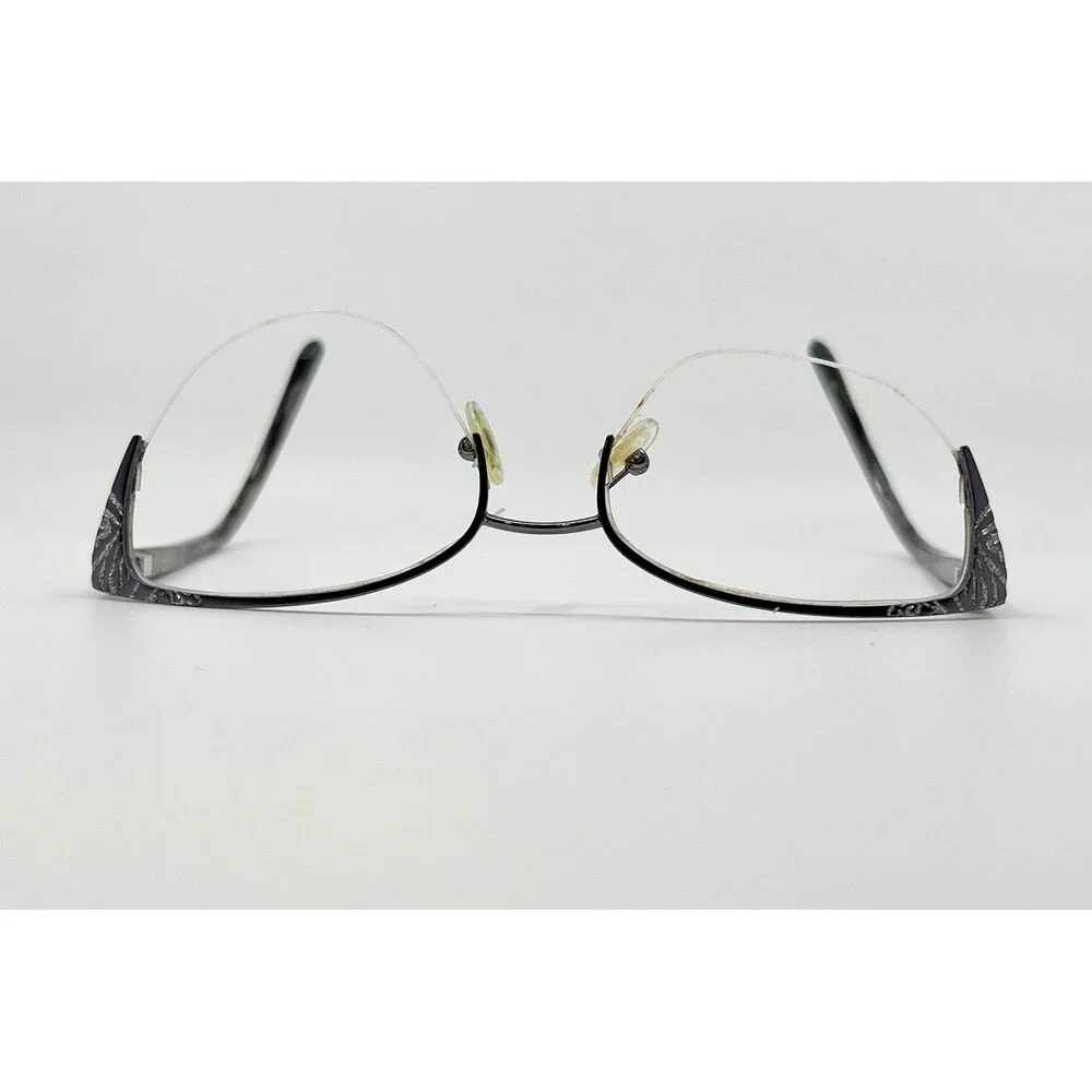 Dana Buchman Eyeglasses Womens Purple Louella Semi-Rimless Frames 51-17-135